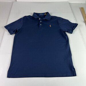 Ralph Lauren Polo Shirt Men Small Petite Classic Small Pony Blue Short Sleeve